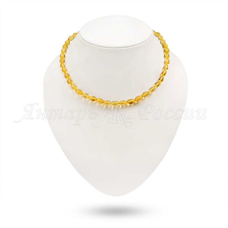 Бусы, янтарь