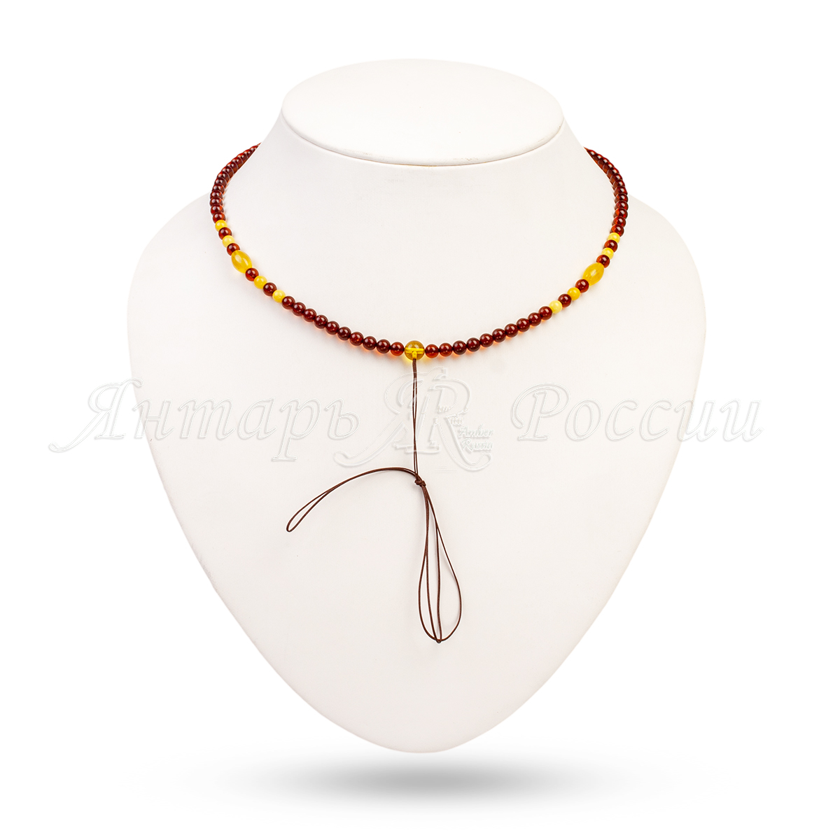 Бусы под кулон Янтарь